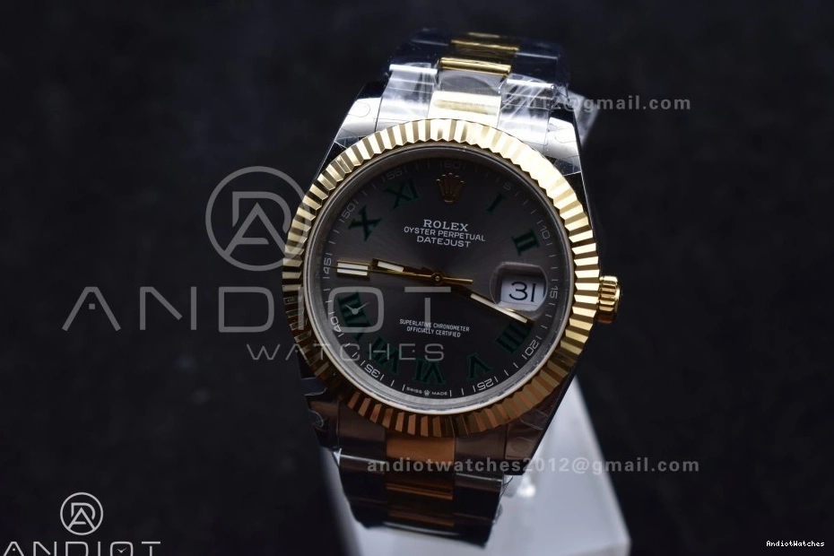 SS 904L Oyster GMF A Best DateJust on Edition Gray Efficient YG 41 SS 1:1 YG Roman Green 126333 Bracelet 614 Steel Dial 0121